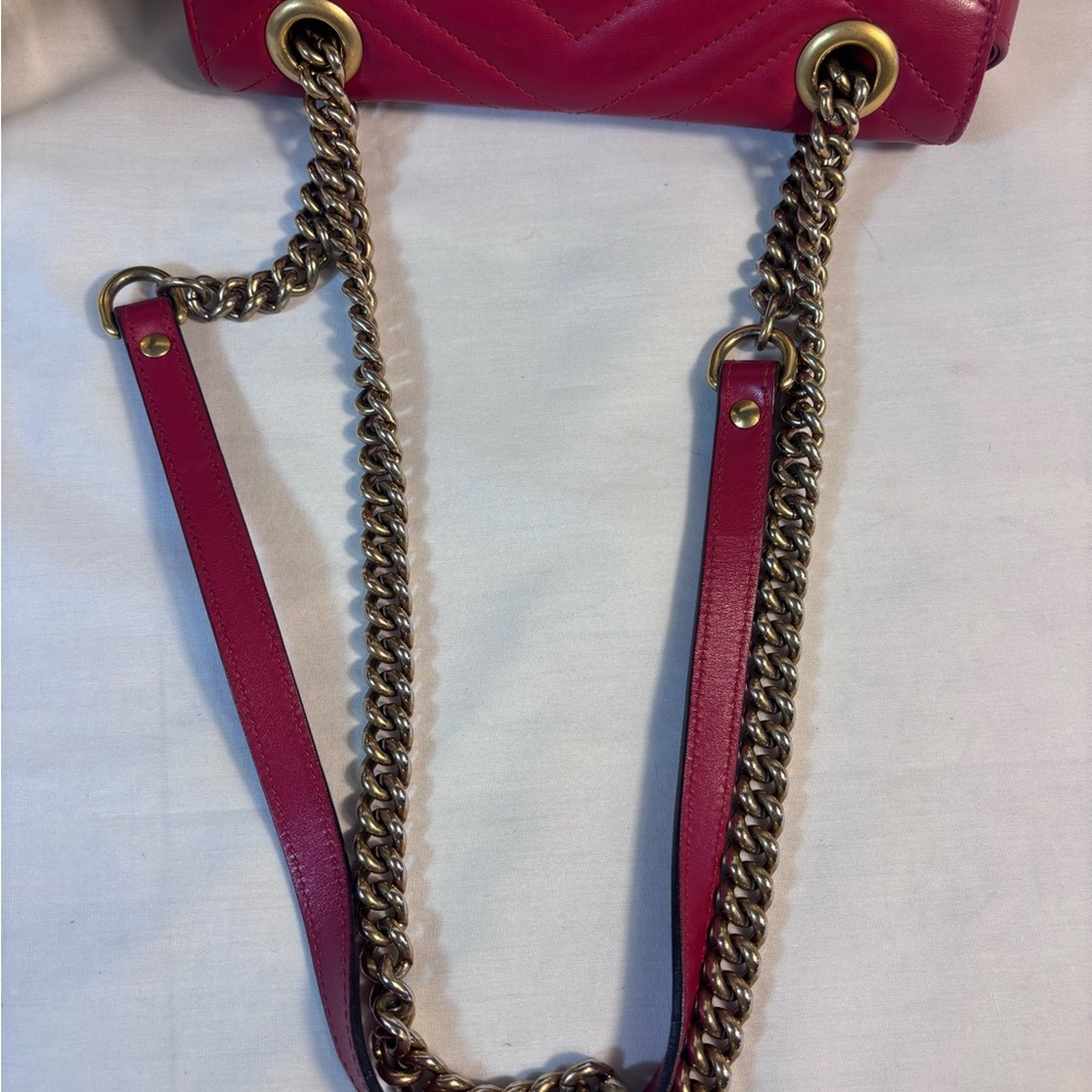 Gucci mini Flap Marmont Red - Picture 16 of 16